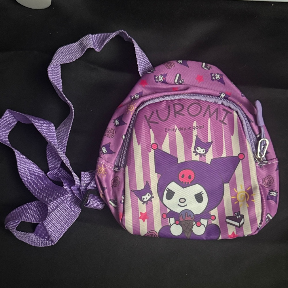 Kuromi Purple mini Backpack